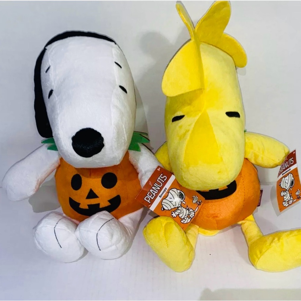 Snoopy & Woodstock Halloween Plush Stuffed Animals ( NEW )